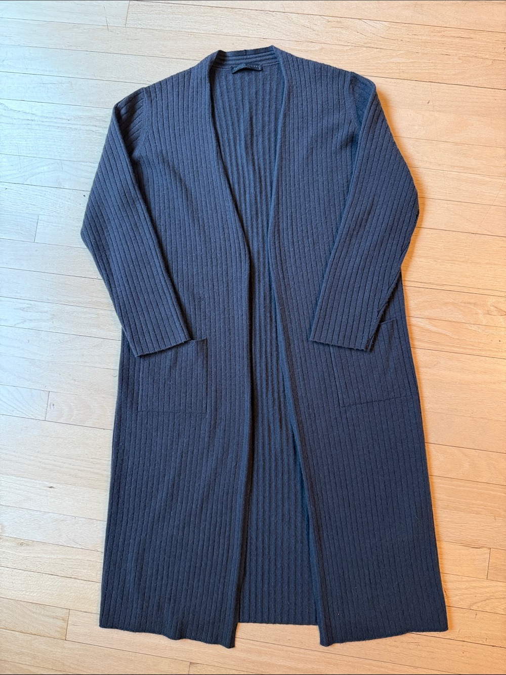 Fabiana Filippi Long Ribbed Open-Front cashmere Cardigan